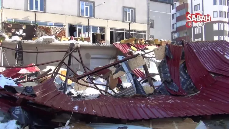 Çatıdan kar düştü: 1 ölü, 7 yaralı