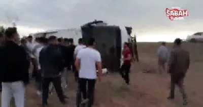 Kayseri’de yolcu otobüsü şarampole devrildi! Çok sayıda yaralı var! İşte ilk görüntüler | Video