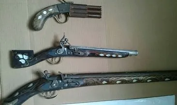 Nevşehir’de 4 adet tabanca ve 2 adet tüfek ele geçirildi