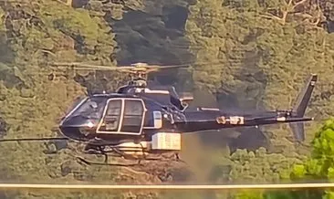 Marmaris’te enerji hatlarına helikopterli bakım