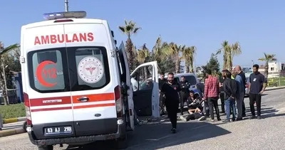 Otomobil ile motosiklet çarpıştı