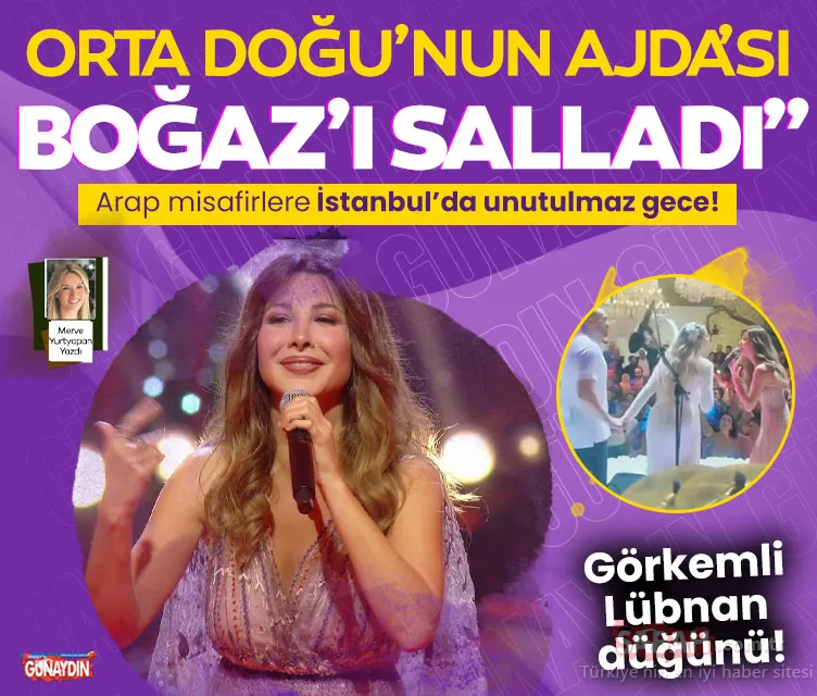 Orta Doğu’nun Ajda’sı Boğaz’ı salladı! Lübnanlı şarkıcı Nancy Ajram’dan unutulmaz bir gece...