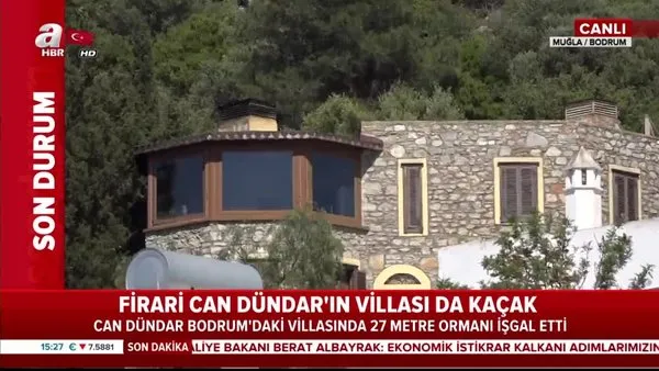 Sözcü Yazarı Yılmaz Özdil'den sonra firari Can Dündar'ın Bodrum'daki lüks villası da kaçak çıktı | Video