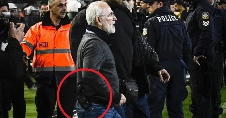 Sahaya silahla inen PAOK başkanına rekor ceza