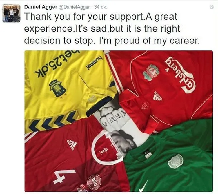 Agger futbolu bıraktı, sosyal medya sallandı!