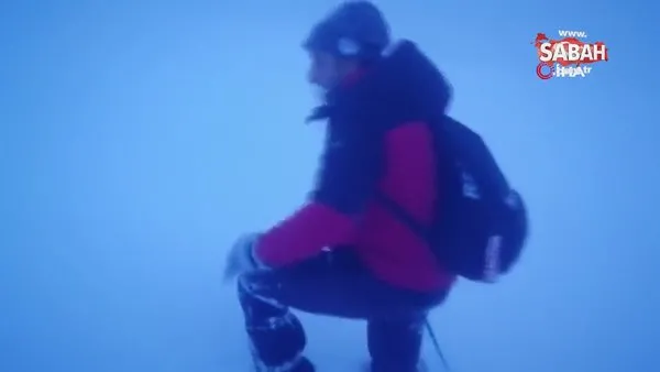 Süphan Dağı'na tırmanan dağcılar tipiye yakalandı | Video