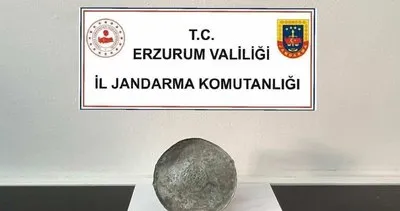 Tarihi eser niteliğindeki bronz disk parçası bulundu #erzurum