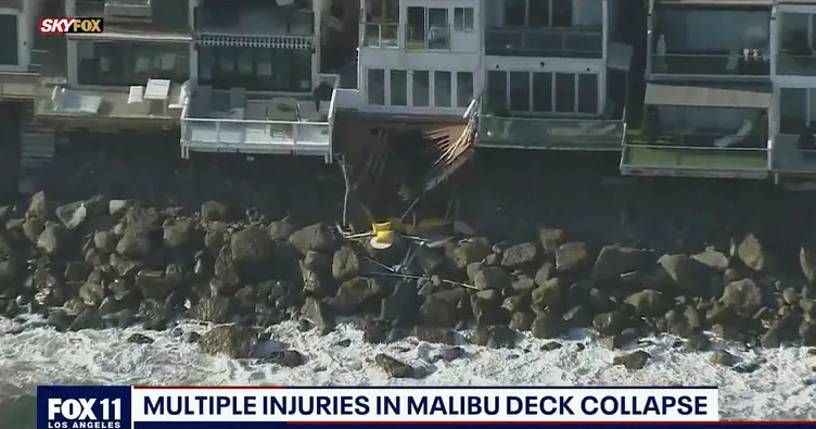 ABD’de dehşet! Partide balkon çöktü