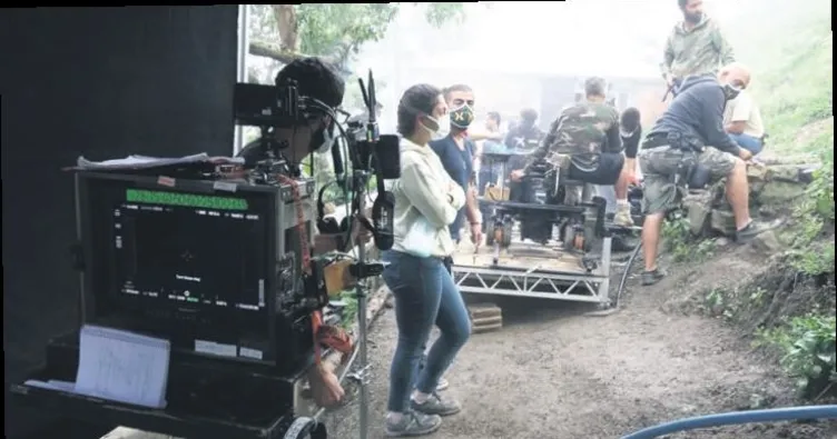 Filmi şehit olduğu evin önünde çekildi