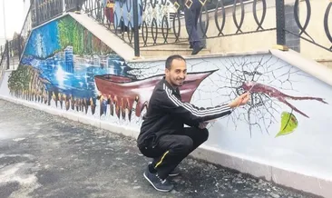 Berber ustasından üç boyutlu resim