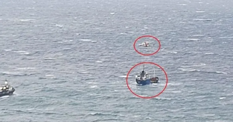 Balıkesir’de hareketli anlar: Mürettebat helikopterle kurtarıldı!