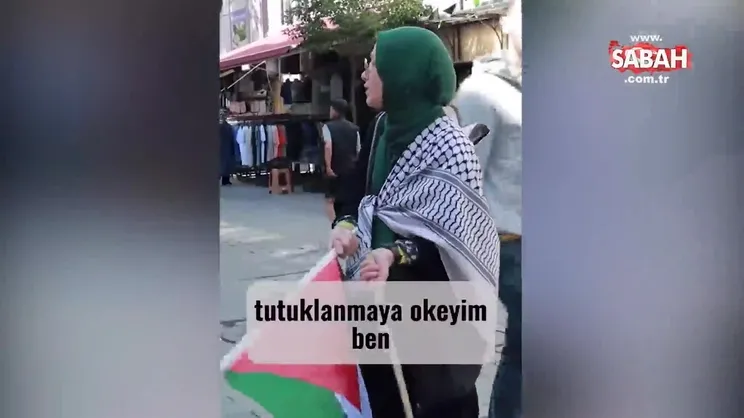 Esenler’de İsrail’i protesto eden genç kıza vicdansız tepki