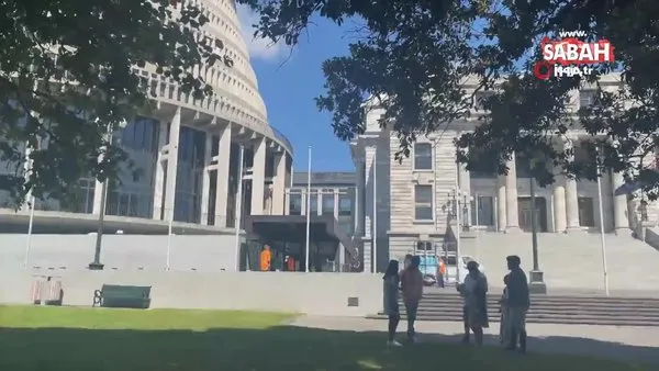 Yeni Zelanda parlamentosuna baltalı saldırı | Video