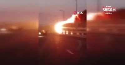 Son Dakika: Kırım’ı Rusya’ya bağlayan Kerç Köprüsü’nde korkutan patlama! Köprü trafiğe kapatıldı.. | Video