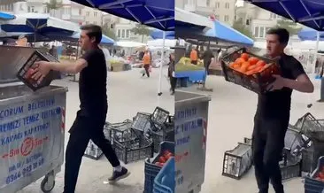 O görüntüye tepki yağmıştı: Ticaret Bakanlığı'ndan domatesleri çöpe döken pazarcıya rekor ceza! #corum