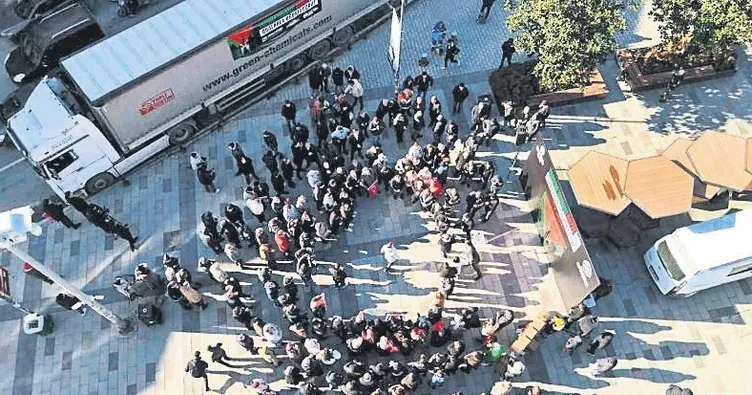 Arnavutköy Gazze için tek yürek oldu