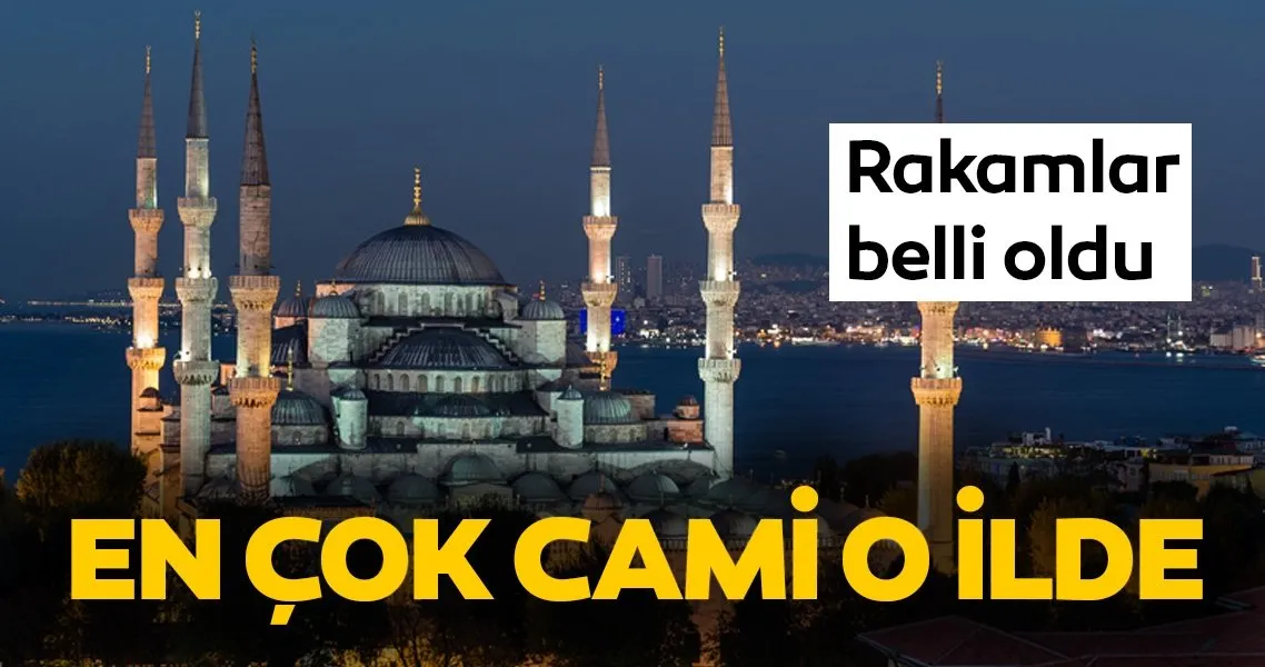 turkiye de il il cami sayisi