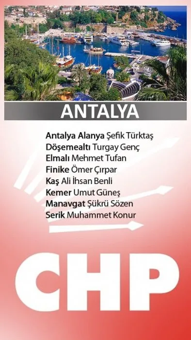 İşte CHP’nin aday listesi