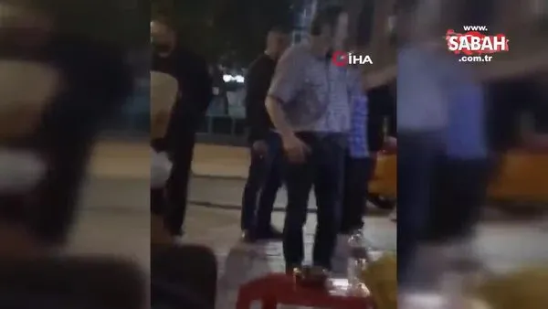 İstanbul'da ATM makinesini döven adam kamerada