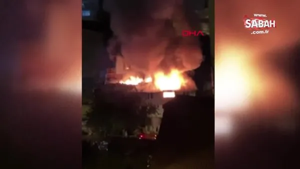 Ataşehir'de 2 katlı binada yangın | Video