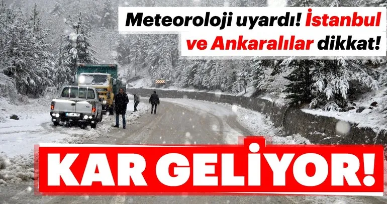 Meteoroloji’den son dakika hava durumu ve kar yağışı uyarısı! İstanbul kar ne zaman yağacak?