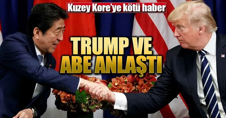 Trump ile Abe anlaştı