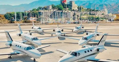 Bodrum’a 2 ayda 4 bin jet geldi