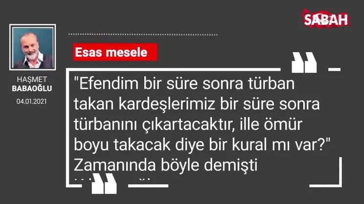 Haşmet Babaoğlu 'Esas mesele'