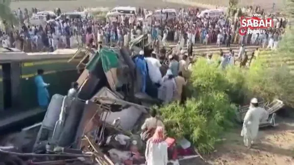 Pakistan'da iki yolcu treni çarpıştı: 38 ölü, 64 yaralı | Video
