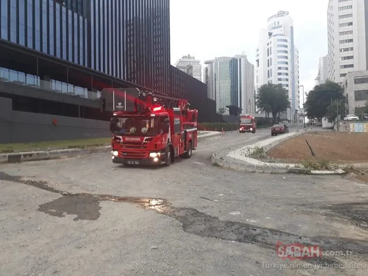 İstanbul Maslak’ta gökdelen yangını