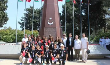 Öğrenciler, Azerbaycan Şehitler Caddesi’ni ve Türk Şehitliği Anıtını ziyaret ettiler