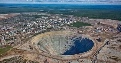 Gizemli Rus kasabasındaki elmas madeni! Üstünden geçen uçaklar bile düşüyor