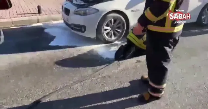 Şanlıurfa’da seyir halinde olan bir otomobil yandı!
