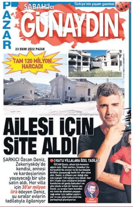 Özcan Deniz’in aile kavgası emlakçılara yaradı! Ailesi için aldığı siteye ne olacak?