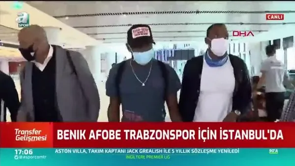 Son dakika haberi: Trabzonspor'un yeni transferi Benik Afobe İstanbul'a geldi! İşte o görüntüler...