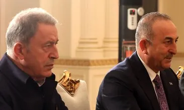 Son dakika: Bakan Akar ve Çavuşoğlu’ndan kritik görüşme