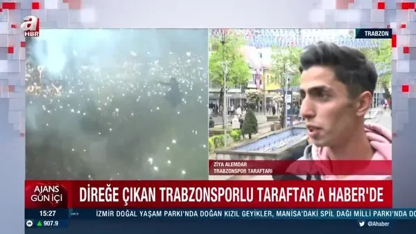 Maçı direğin üstüne çıkıp izlemişti! Dünya'nın konuştuğu Trabzonsporlu taraftar A Haber’e konuştu | Video