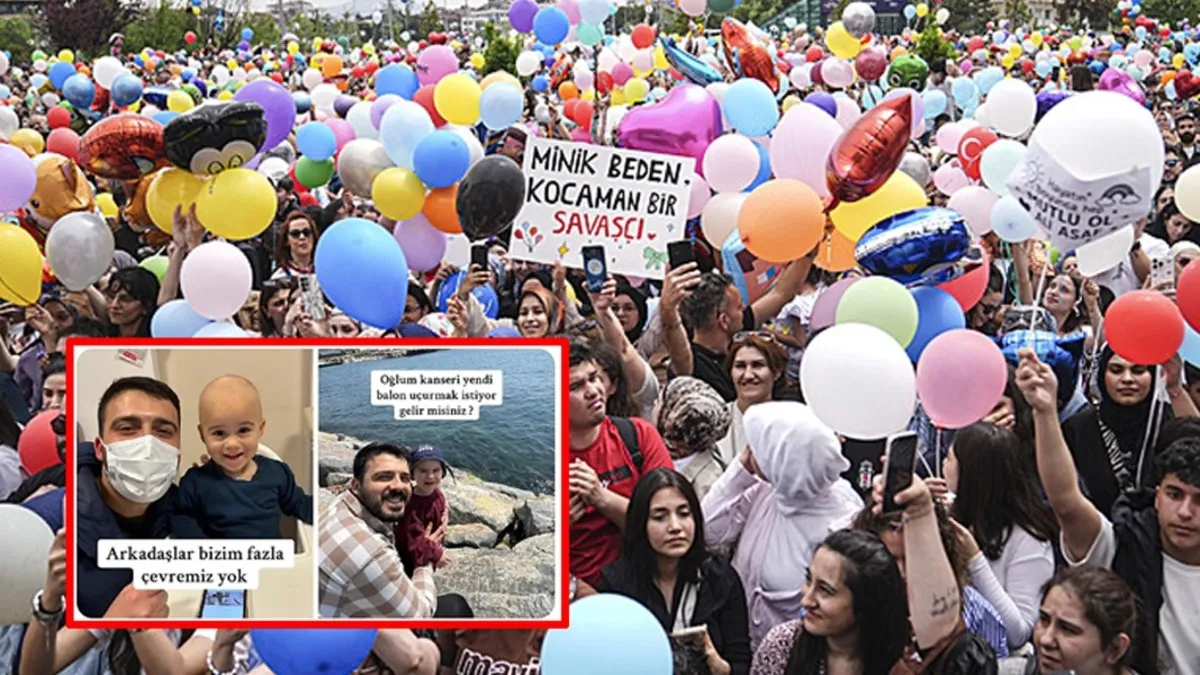 Ali Asaf Demir'in hayali onbinlerle gerçek oldu! Umuda uçan balonlar duygulandırdı