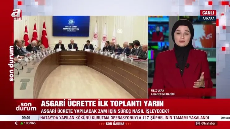 Yeni asgari ücrette ilk toplantı yarın | Video