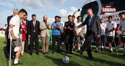 Cumhurbaşkanı Erdoğan, Ampute Futbol Takımı’nı ziyaret etti | Video