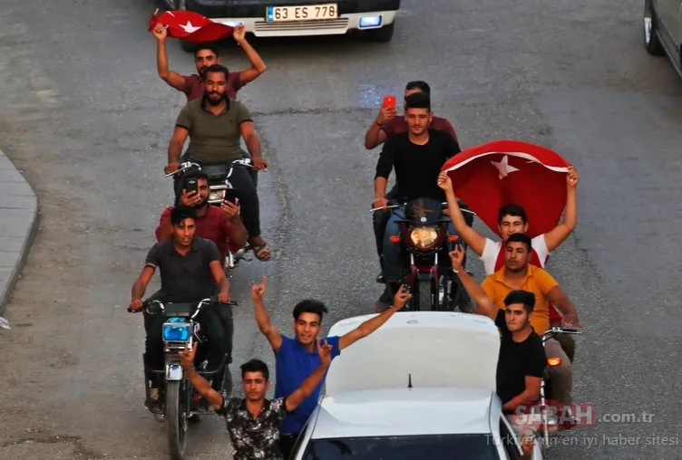 Tel Abyad’ın teröristlerden kurtarılması Akçakale’de sevinç turu attırdı