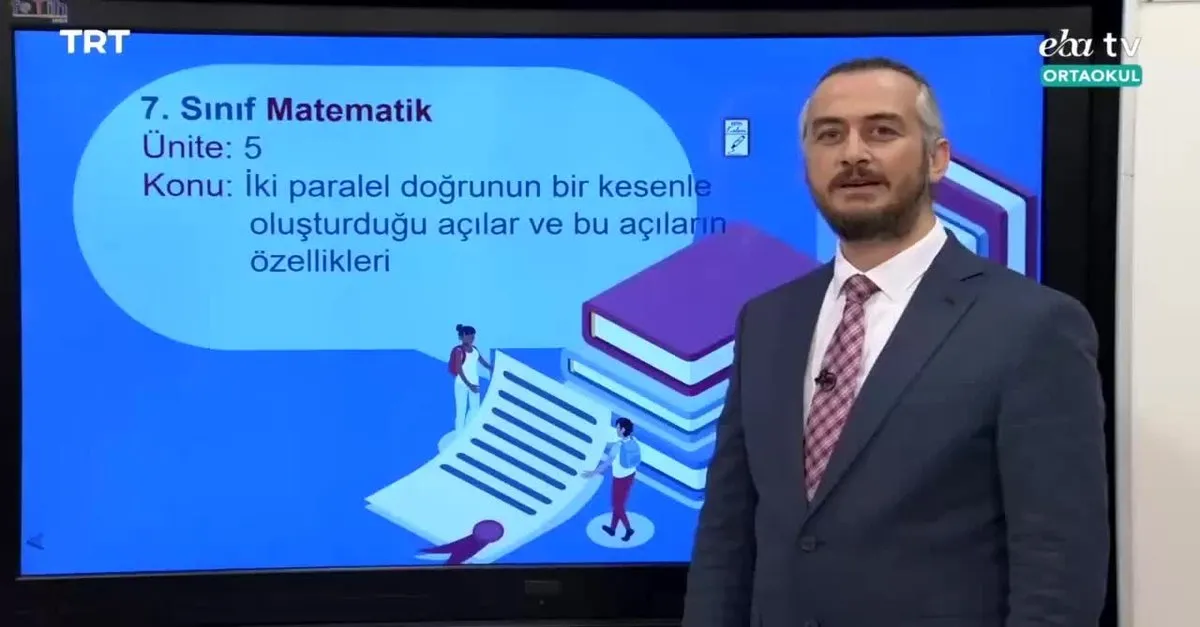 eba tv 5 sinif matematik konu iki paralel dogrunun bir kesenle olusturdugu acilar ve bu acilarin ozellikleri