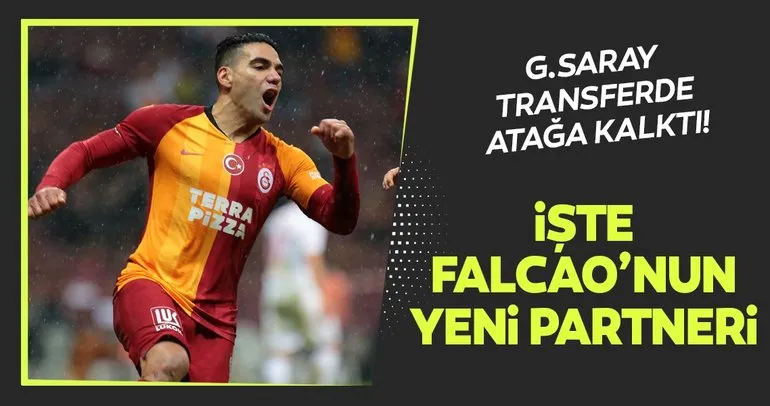 Galatasaray transferde atağa kalktı! İşte Falcao’nun yeni partneri