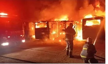 Burdur’da halk otobüsü yangınında kundaklama şüphesi #burdur