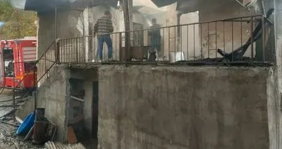 Kahramanmaraş’ta yangın bir evi yok etti #kahramanmaras