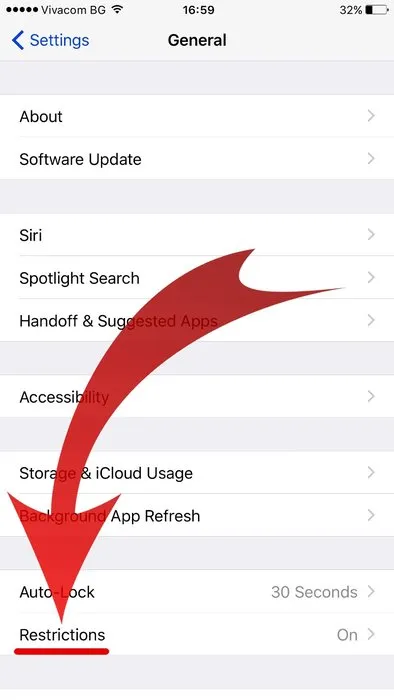 iOS’ta uygulama yükleme ve silme devre dışı bırakma