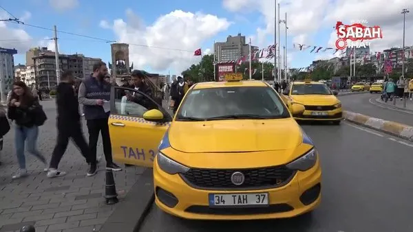 Taksilere araç içi kamera denetimi: 6 araç trafikten men edildi | Video