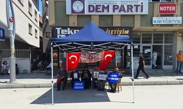 Muş'ta evlatlarına kavuşmak isteyen aileler DEM Parti önündeki eylemlerini sürdürdü #mus