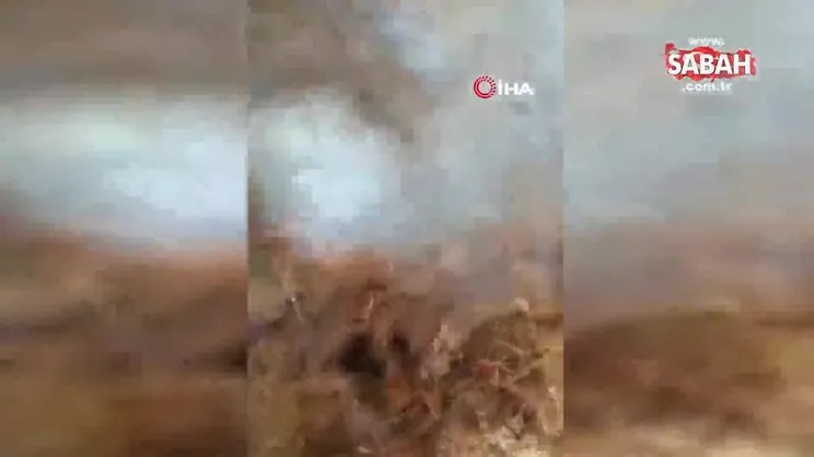 Sel sonrası ortaya çıkan görüntü korkuttu | Video