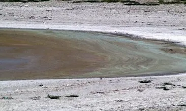 Burdur Gölü’nde korkutan görüntü! Al patlaması yaşandı